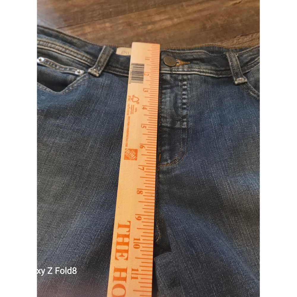 Pilcro Wide-Leg Baggy High-Rise Jeans Dark Indigo Blue OB2300165 Size 29 - Picture 9 of 11